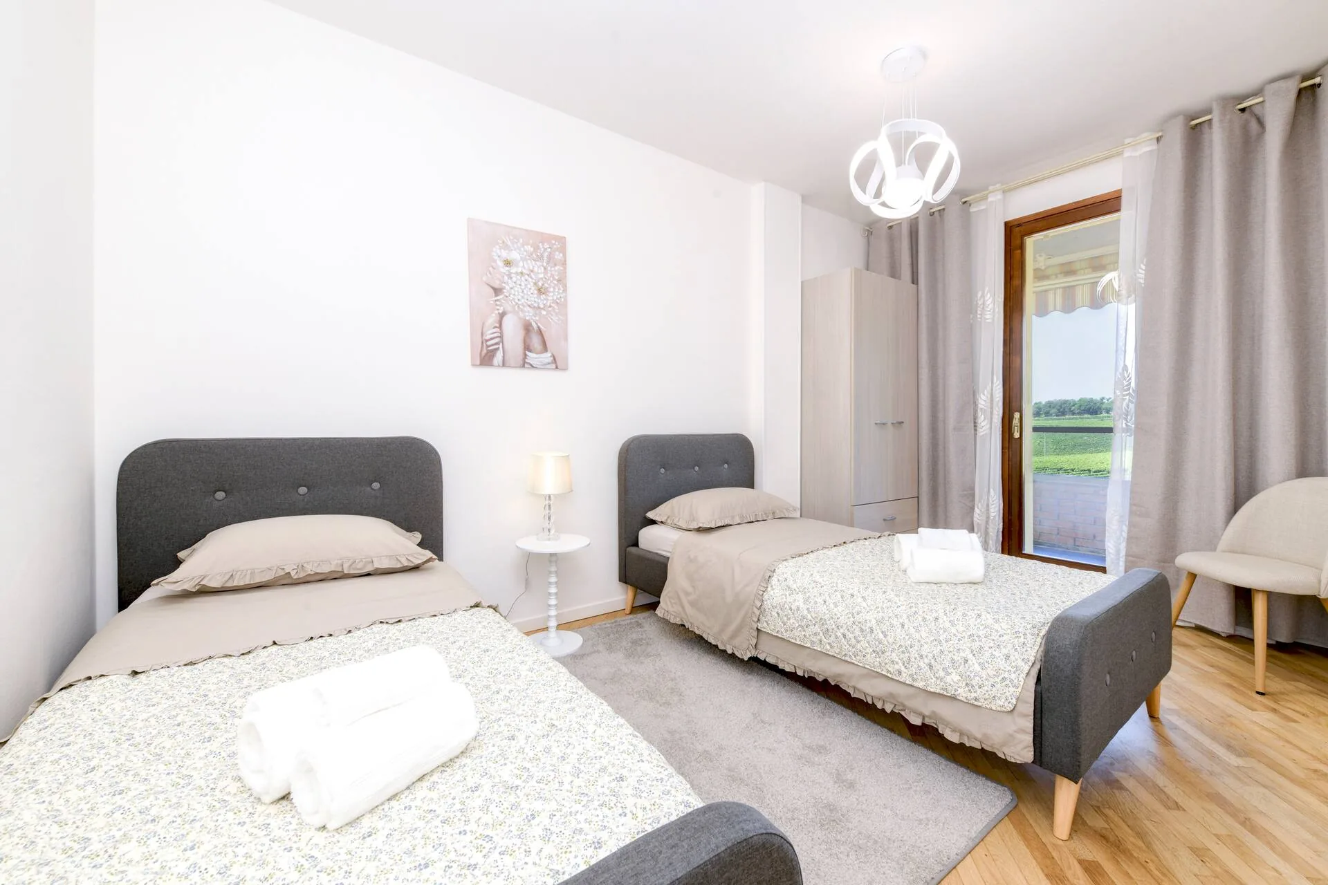 Chambre à deux lits