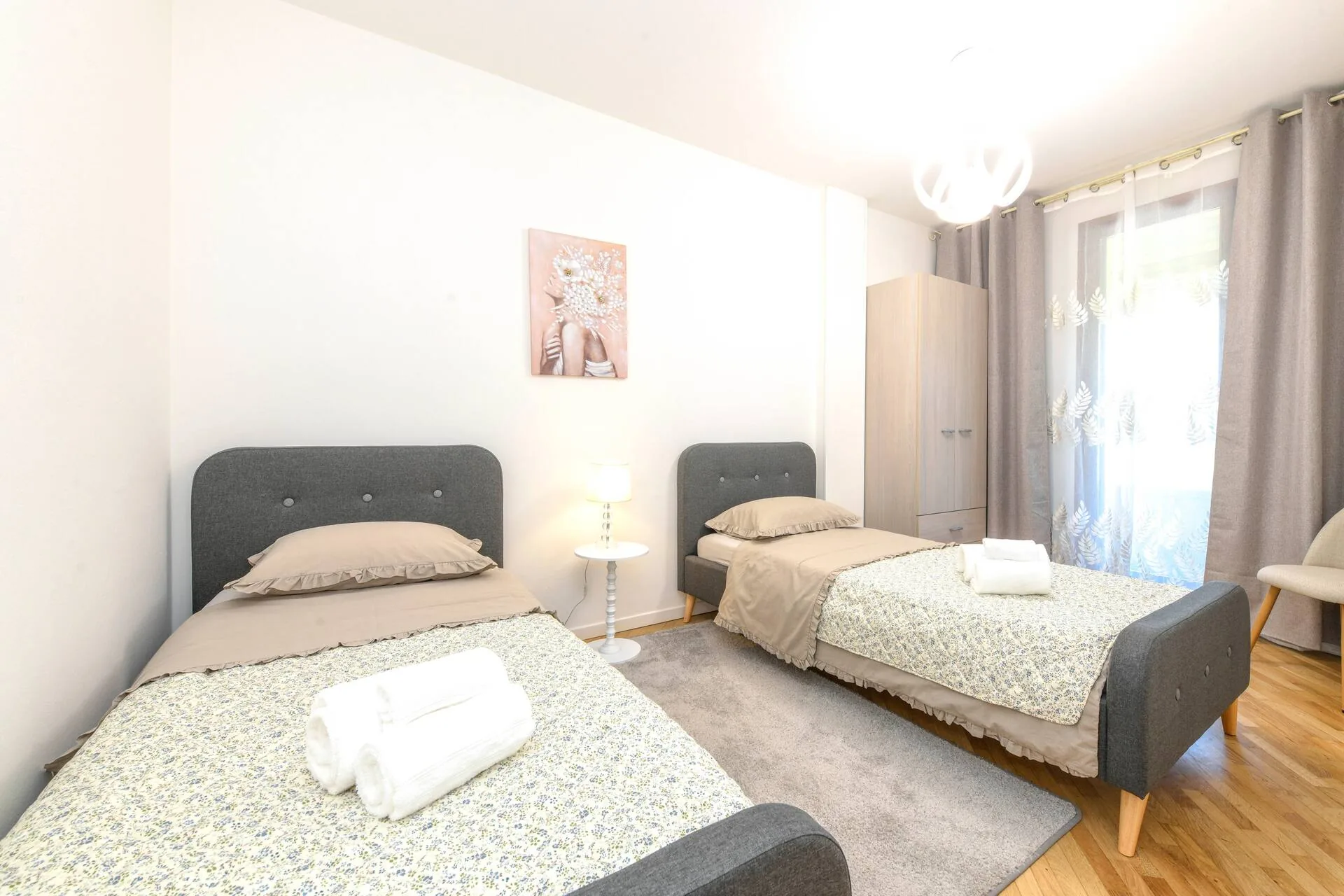 Chambre à deux lits